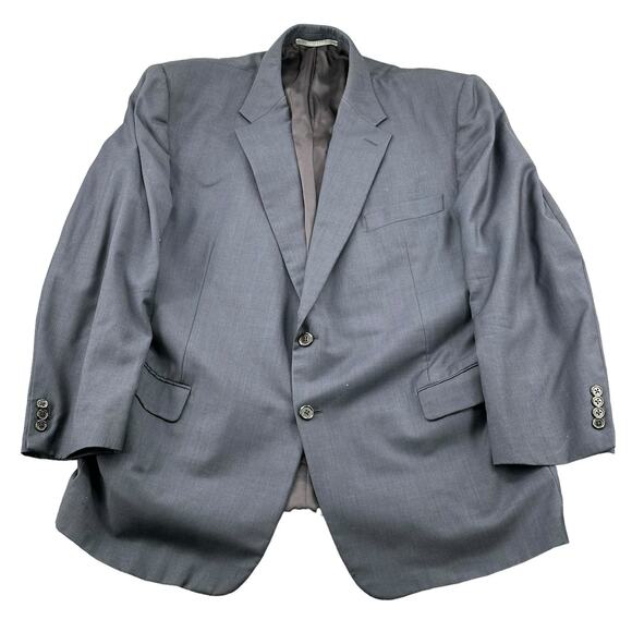 Hickey Freeman Suit Jacket Mens 50R Navy Madison Loro Piana Tasmanian Super 130s